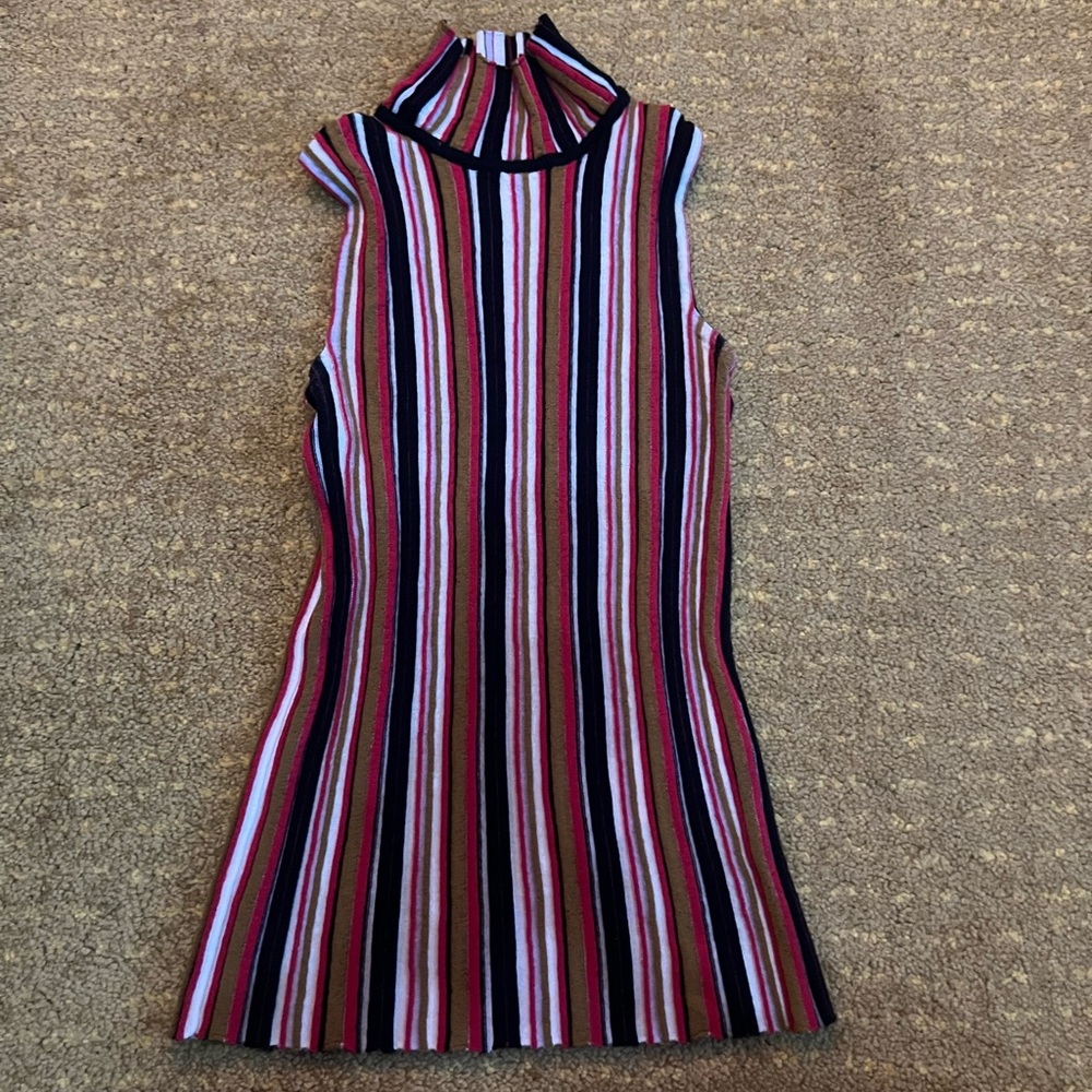 Vintage Stripped Turtleneck Top